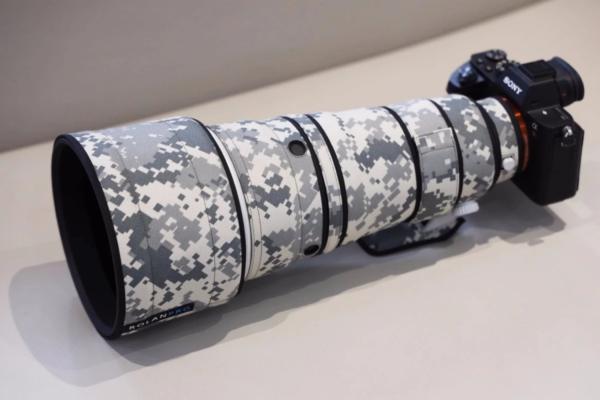 ROLANPRO Objektivmantel für SONY FE 300mm F2.8 GM OSS wasserdichte Schutzhülle Camouflage Regenschutz SEL300F28GM Guns Sleeve – Detail 8