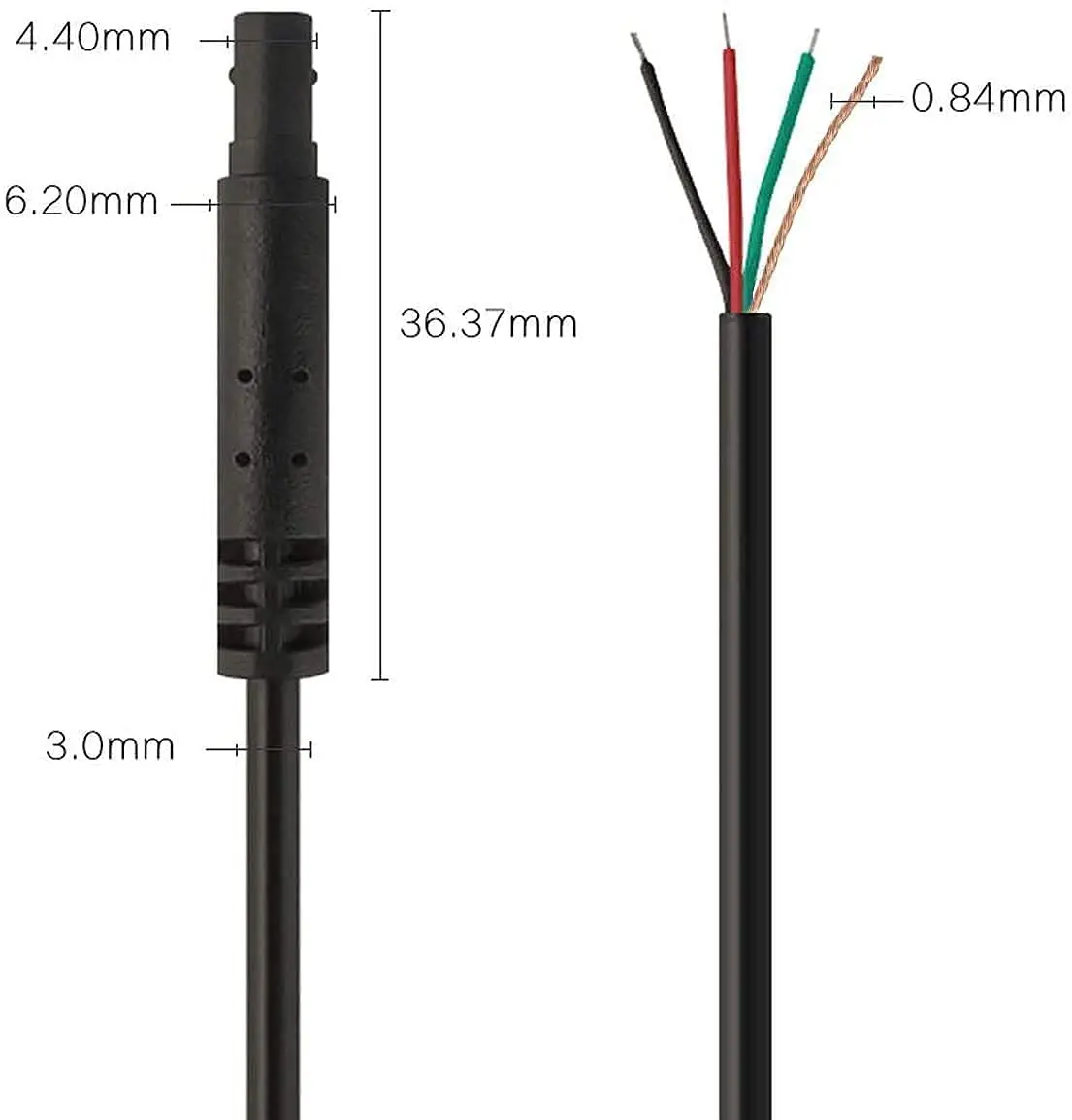 Cavo di prolunga per fotocamera posteriore WOLFBOX 10m 33 piedi (4 pin,2.5mm) per G840S / G930 / G840H(Type-c) / G850 / G900