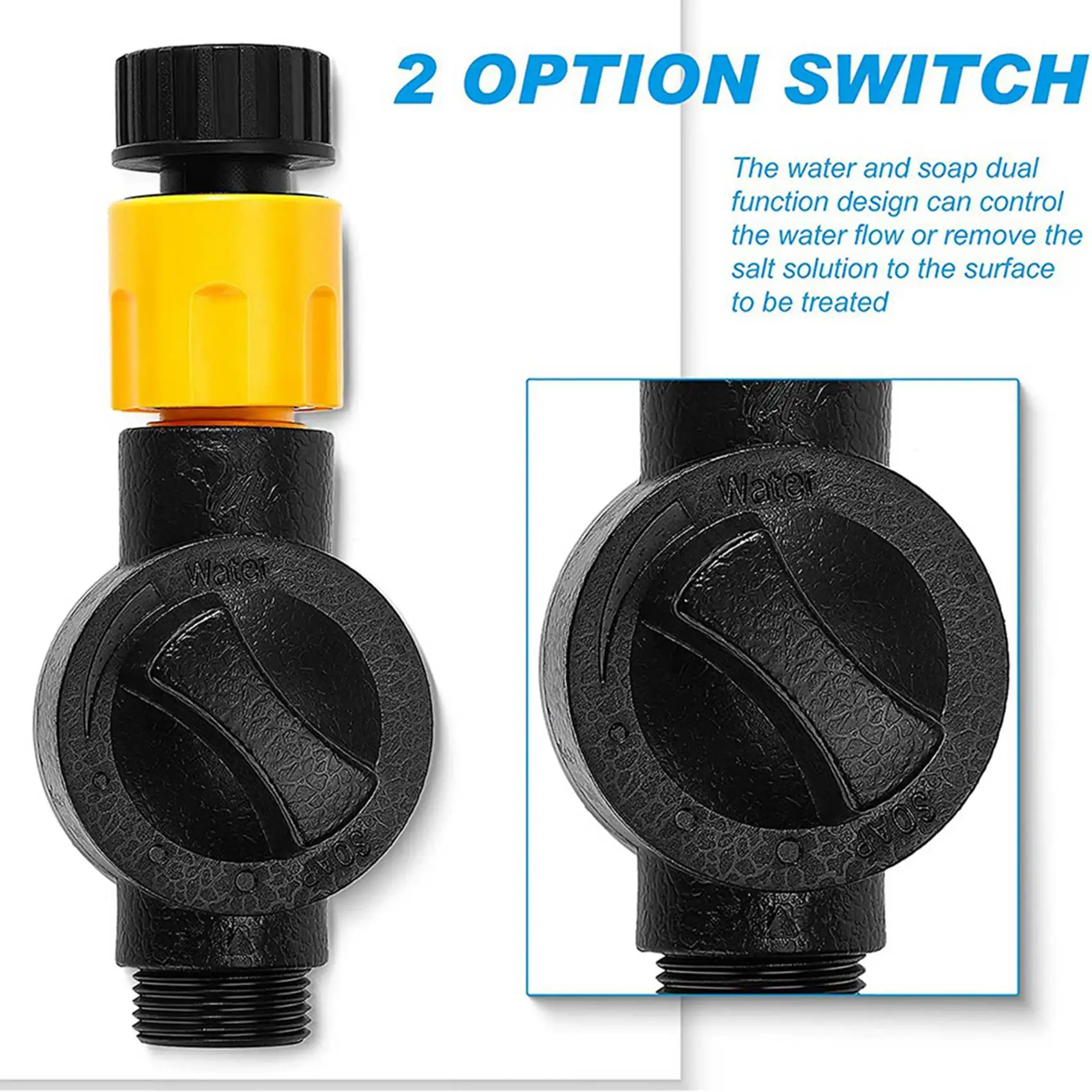 

2X смеситель для промывки лодочного двигателя, клапан потока жидкости, идеально подходит для смыва подвесных и внутренних двигателей, соединяет с садовым шлангом