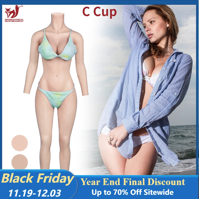 

KUMIHO Силиконовое боди, груди, Трансвестит, косплей, силиконовое Женское боди для мужчин, сатик, полный боди, кросс-платье, чашка C