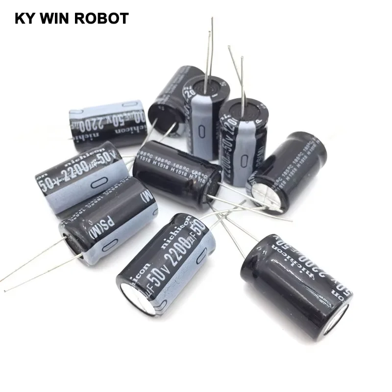 

10PCS Higt quality 50V2200UF 16*25mm 2200UF 50V Electrolytic capacitor