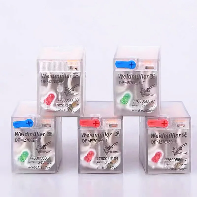 5Pcs Weidmüller DRM270024LT/270730LT/570024LT/570730LT/570110LT/570615LT Intermediate Relay 8Pin/14Pin 100% New