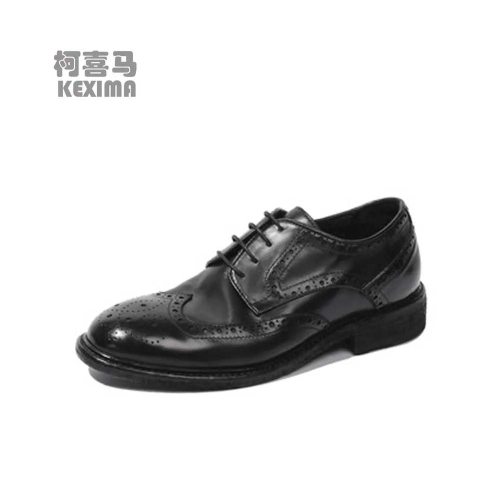 junbo new black horse leather shoes  female shoes men women shoes  manual  shoes Single shoes women horsehide shoes