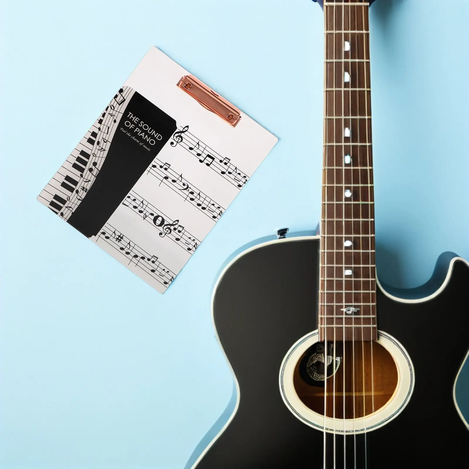 Acrylic Music Score Folder for Sheet Music Storage Robust Protection Writing Pad Clip Notefriendly Piano Sax Choir Instrument