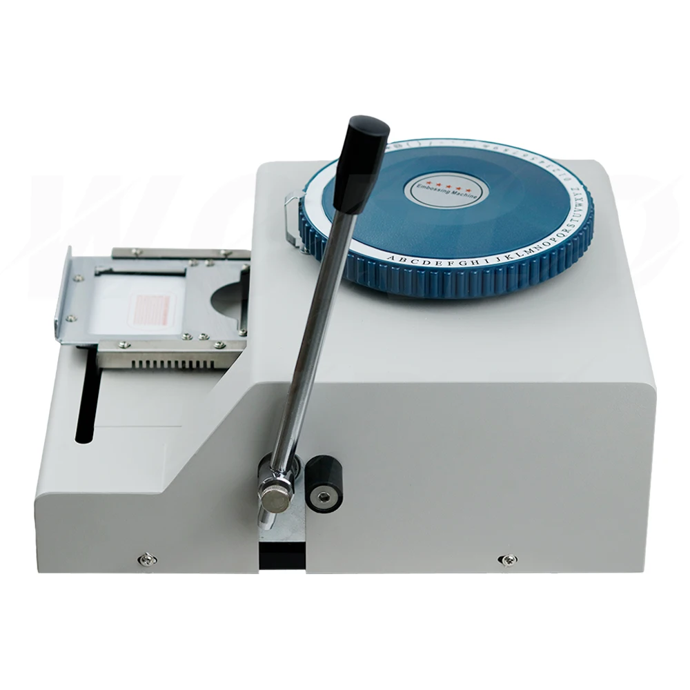 Dog Tag Embosser Machine 52Code Characters Steel Embossing Machines Manual Stainless Steel Card Embossed Engraving