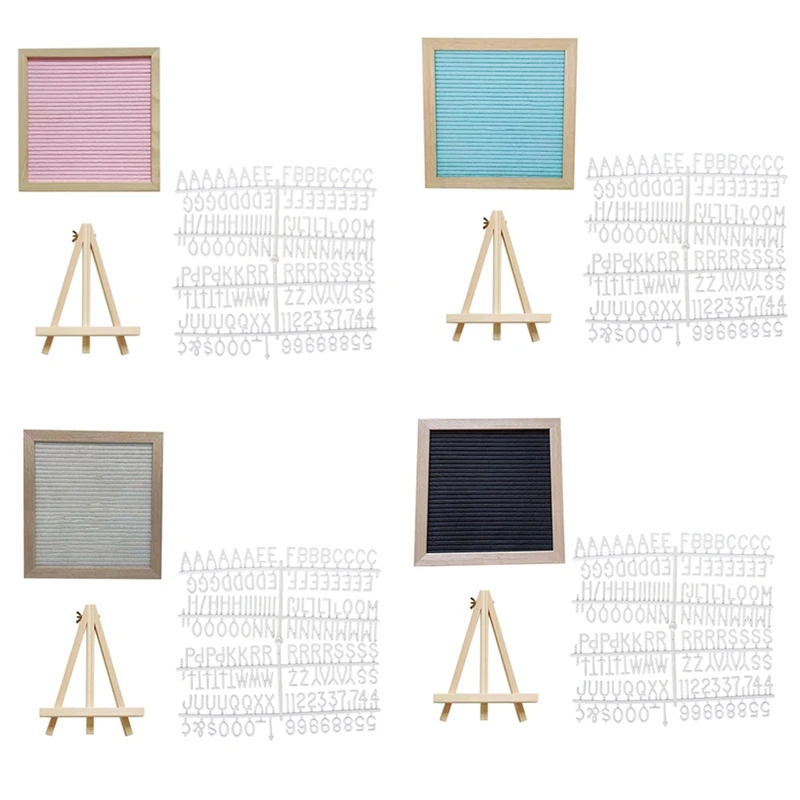 

Cork Board 10X10 Inch Wall Decor Felt Letterboard Oak Wood Message Board Letters Felt Letter Board Home Decor Easy Install White