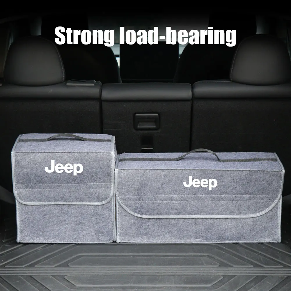 

Car Sundries Storage Box Trunk Folding Organizer Bag Tool Case For Jeep Grand Cherokee Wrangler JK Gladiator Compass Renegade