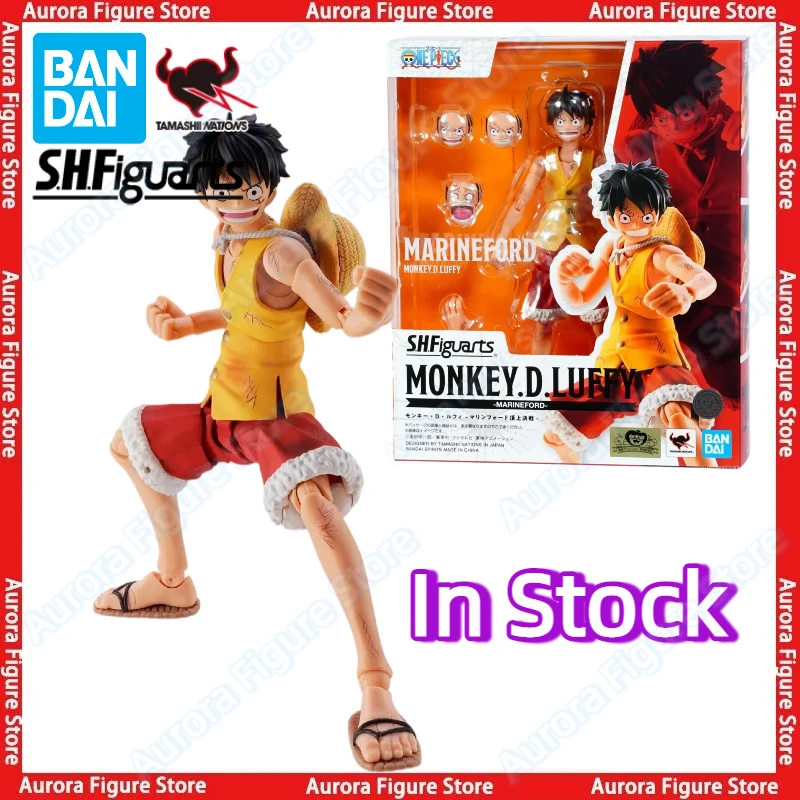 

В наличии: Фигурка Bandai One Piece S.H.Figuarts SHF Monkey D. Luffy (Сагитары) из серии «Битва на Маринфорде», аниме-фигурка, игрушка, модель из ПВХ, подарок