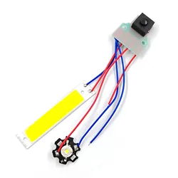 Doppia scheda luminosa a LED con interruttore di controllo DC 3.7-5V torcia illuminazione notturna accessorio fai da te