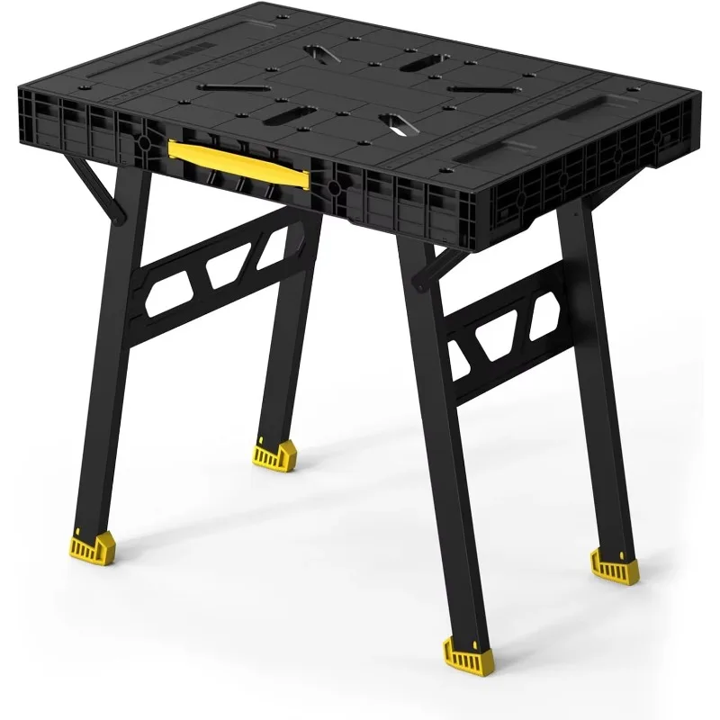 Express Folding Workbench, 2-in-1 Easy Setup Portable Work Table & Sawhorse