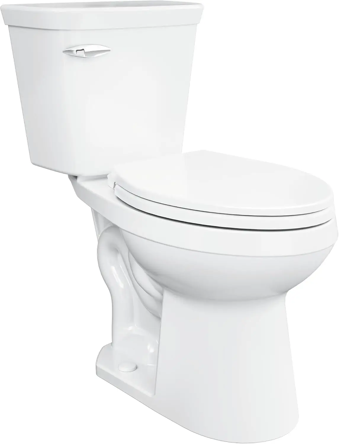 Viper Force Elongated Two-Piece Toilet with 12-in Rough-in, ADA Compliant Chair Height, High Efficiency 1.28 GPF, Soft-Close Sea