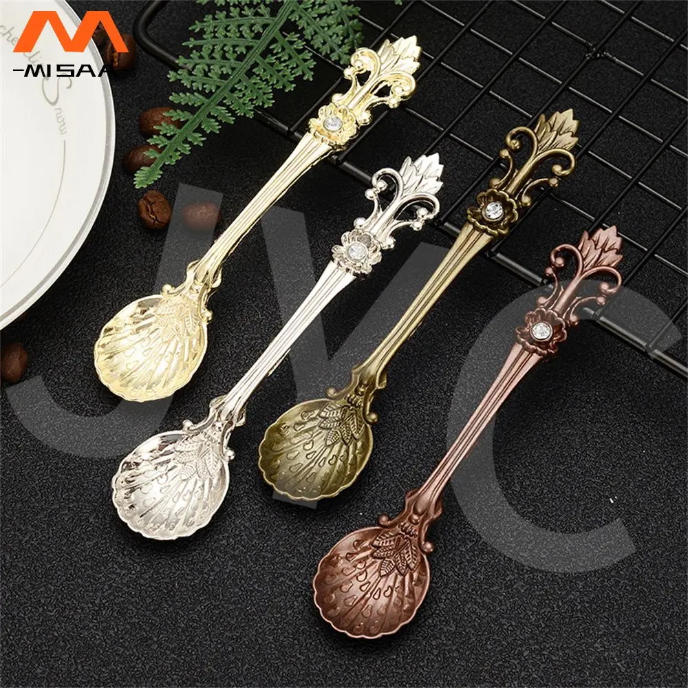 Coffee Simple Arabian Style Portable Durable Kitchen Stainless Steel Fashion Tool Practical Household Spoon Dessert Vintage Iris