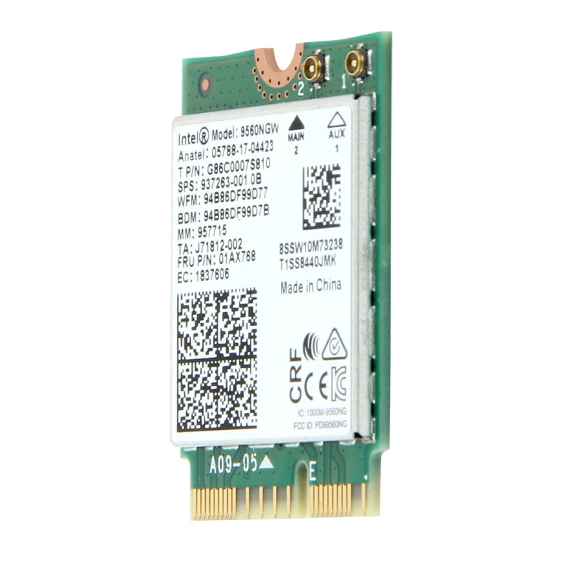 Intel 9560NGW 5G WiFi Card Dual Band 802.11ac M.2 Cnvi Wi-Fi Bluletooth Adapter for Computer