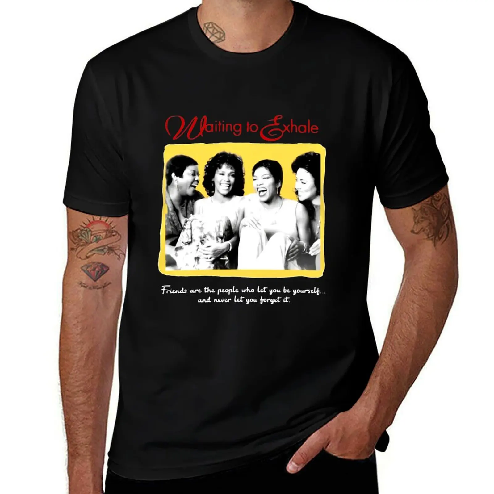 

Waiting to Exhale Whitney Houston and Angela Bassett T-Shirt t shirts for man pack cotton funny t shirts dark humor T-Shirt