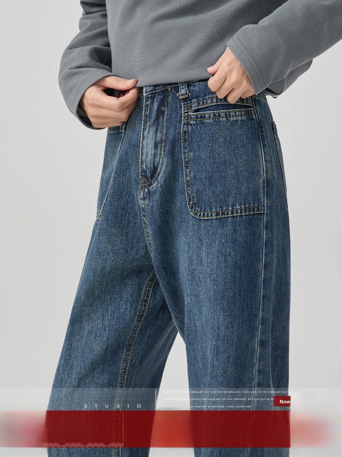 

Прямые джинсы с высокой талией, темно-синие джинсы, женские утягивающие длинные брюки в стиле ретро, осенний сезон, Новое поступление