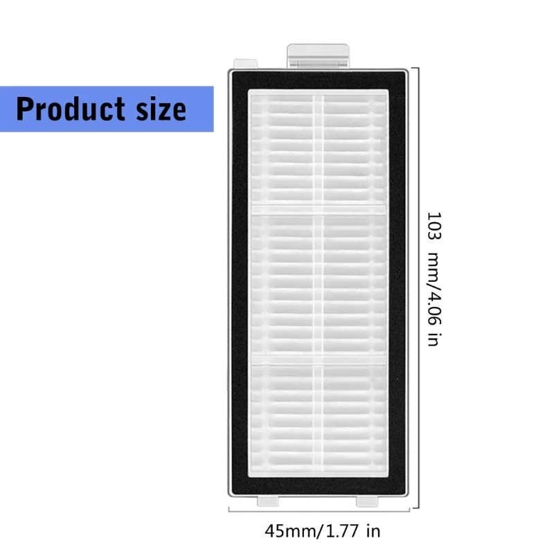 Filtre lavable pour aspirateur Robot à aspiration améliorée, avec charbon actif pour P10S