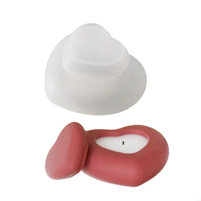 

U90E Fashionable Silicone Heart Shaped Mold for Epoxy Resin Gypsum Making