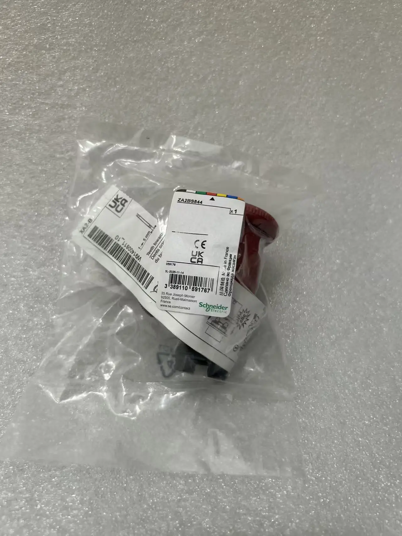 

ZA2BS844 Head for emergency switching off push button