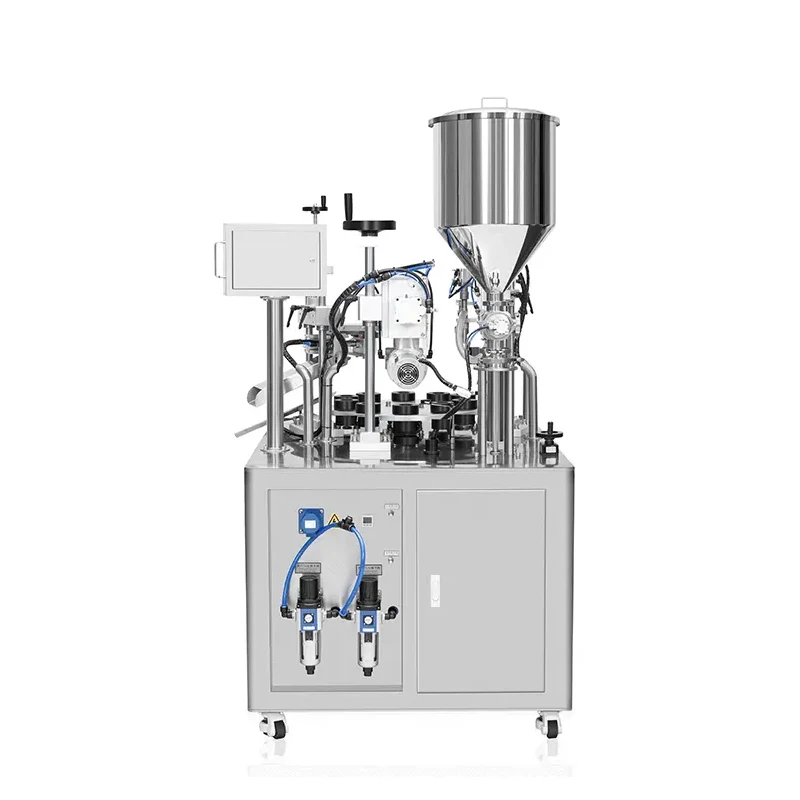 MWSF-1-30WL Semi Automatic Cosmetics Hand Cream Aluminum Tube Filling and Sealing Machine