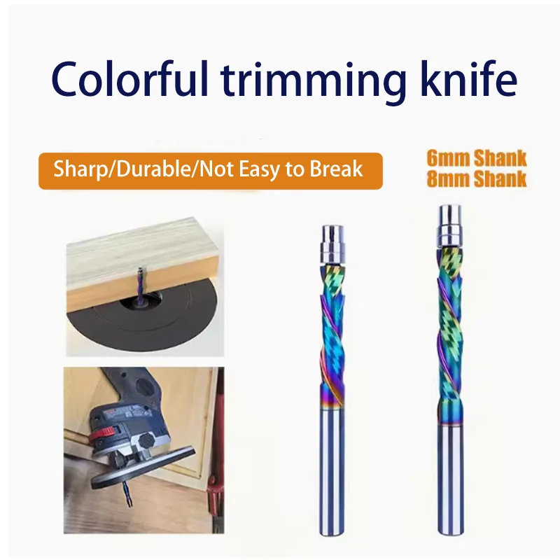 DLC طلاء ملون مركب شفرة التشذيب سكين نحت سبائك الصلبة سبائك الصلب قطع رئيس النجارة قاطعة المطحنة
