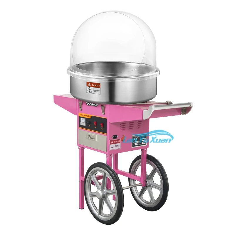 Push Cart Electric Cotton Candy Machine 1080w    Commercial Marshmallow 