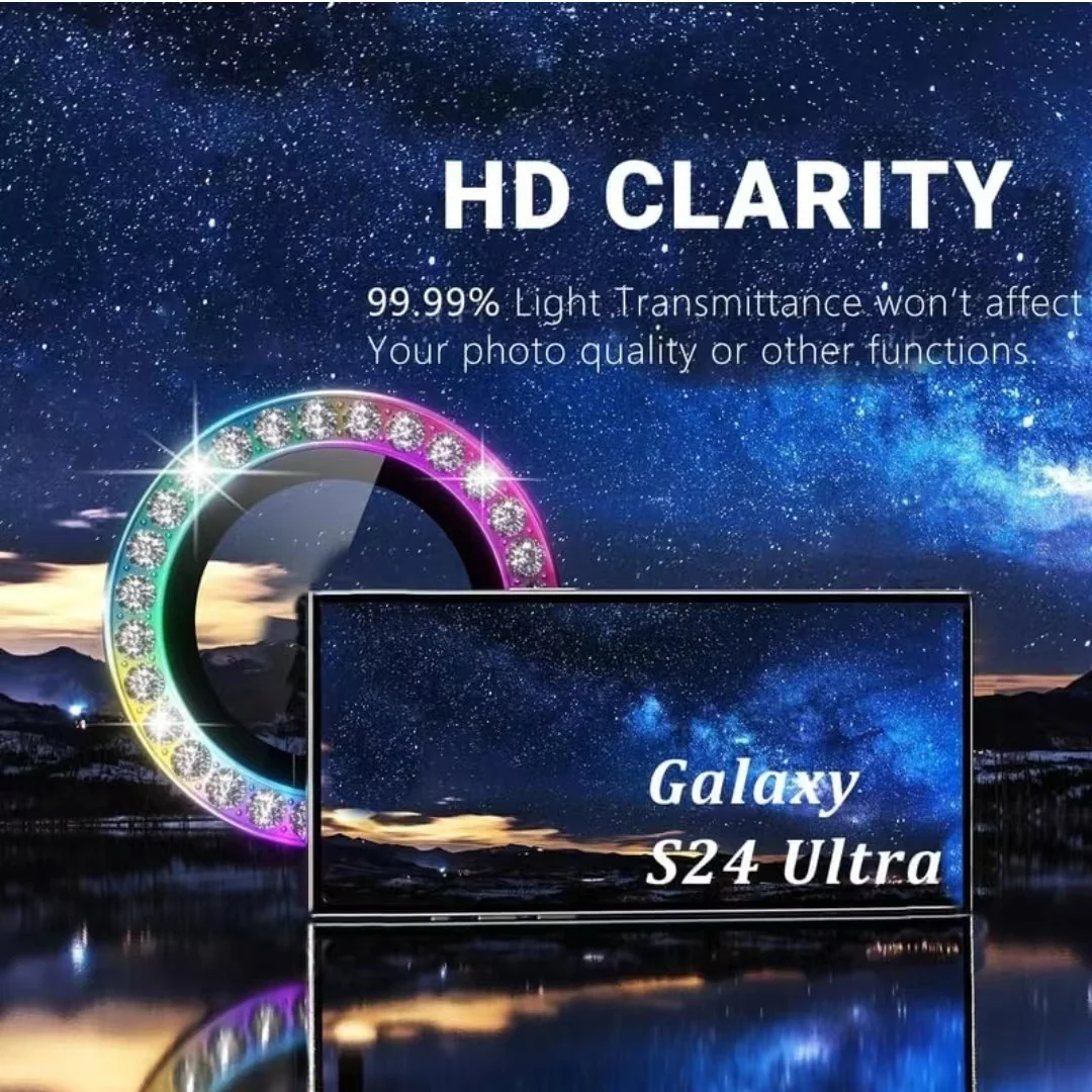 Colorido Camera Protector para Samsung, Protetores de Lente, Metal Case, S24 S24 Plus Acessórios, 5G