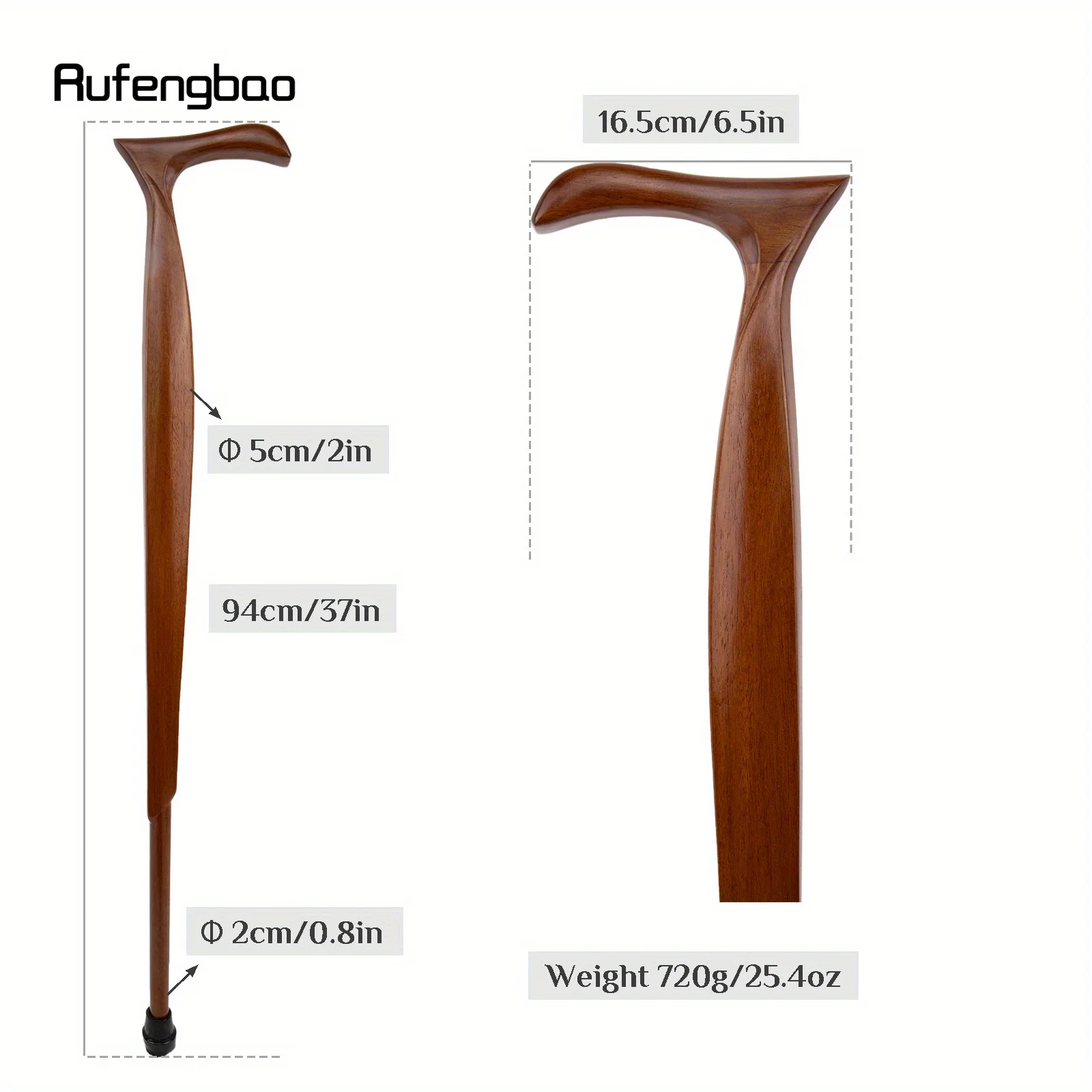 Brown Heritiera Wooden Elegant Fashion  Stick Decorative Sturdy And Durable Cane Party Wood  Cane Performance Stage Cane 94cm