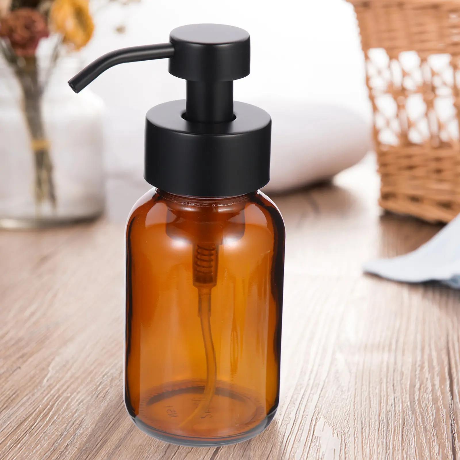 

Manual Sink Detergent Soap Dispenser Press Pump Style Easy to Use for Kitchen Bathroom Liquid Soap Lotion Shampoo Cleaning