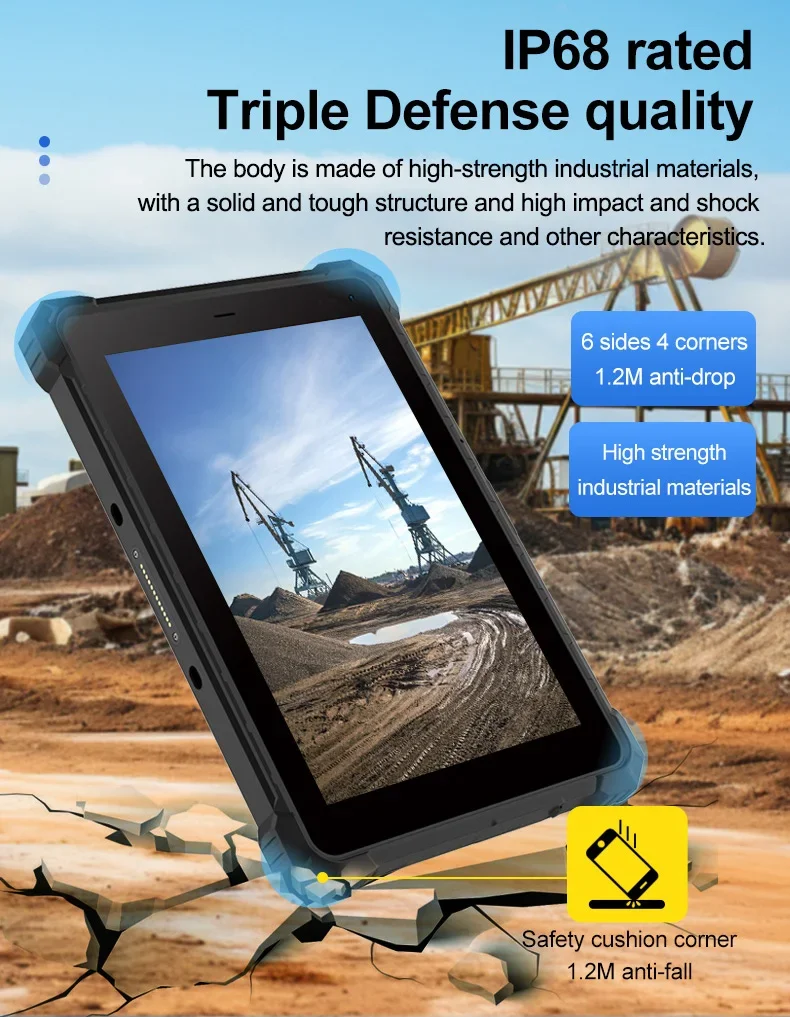 NEW CENAVA W10N  Camera 5Mp+8Mp 5G Lte 700Cd/㎡ 1920*1200 8+128G Gps Nfc Uhf Fingerprint 10.1 Inch Rugged Win 11 Tablet Pc