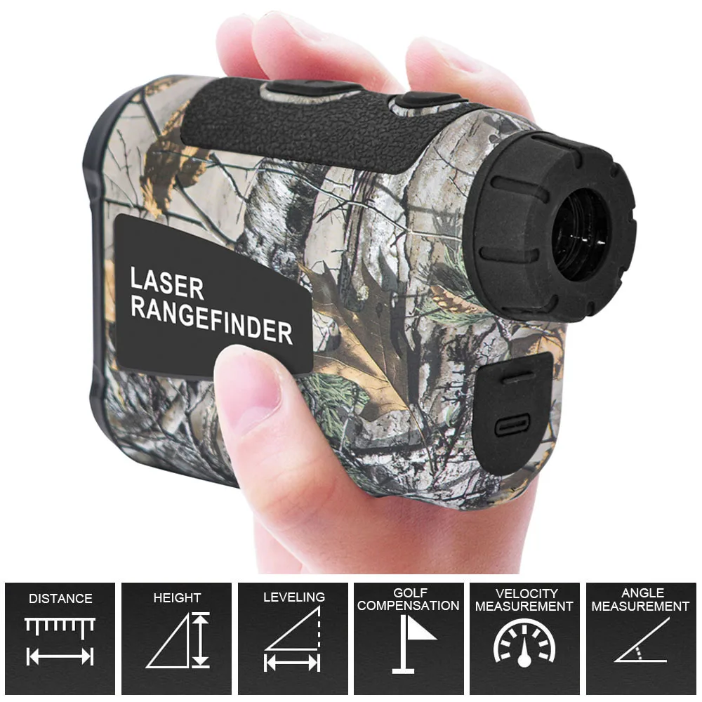 

Outdoor Hunting Laser Rangefinder Monocular HD 6X Optical Lenses Golf Slope Compensation Measure Multi-purpose Range Finder Gear