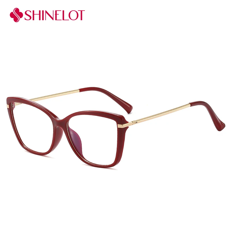 

91515 New Fashion Lady Cat Eye Eyeglasses Hot Sale Female Glasses Youth Style Women Radiation Protection Eyewear