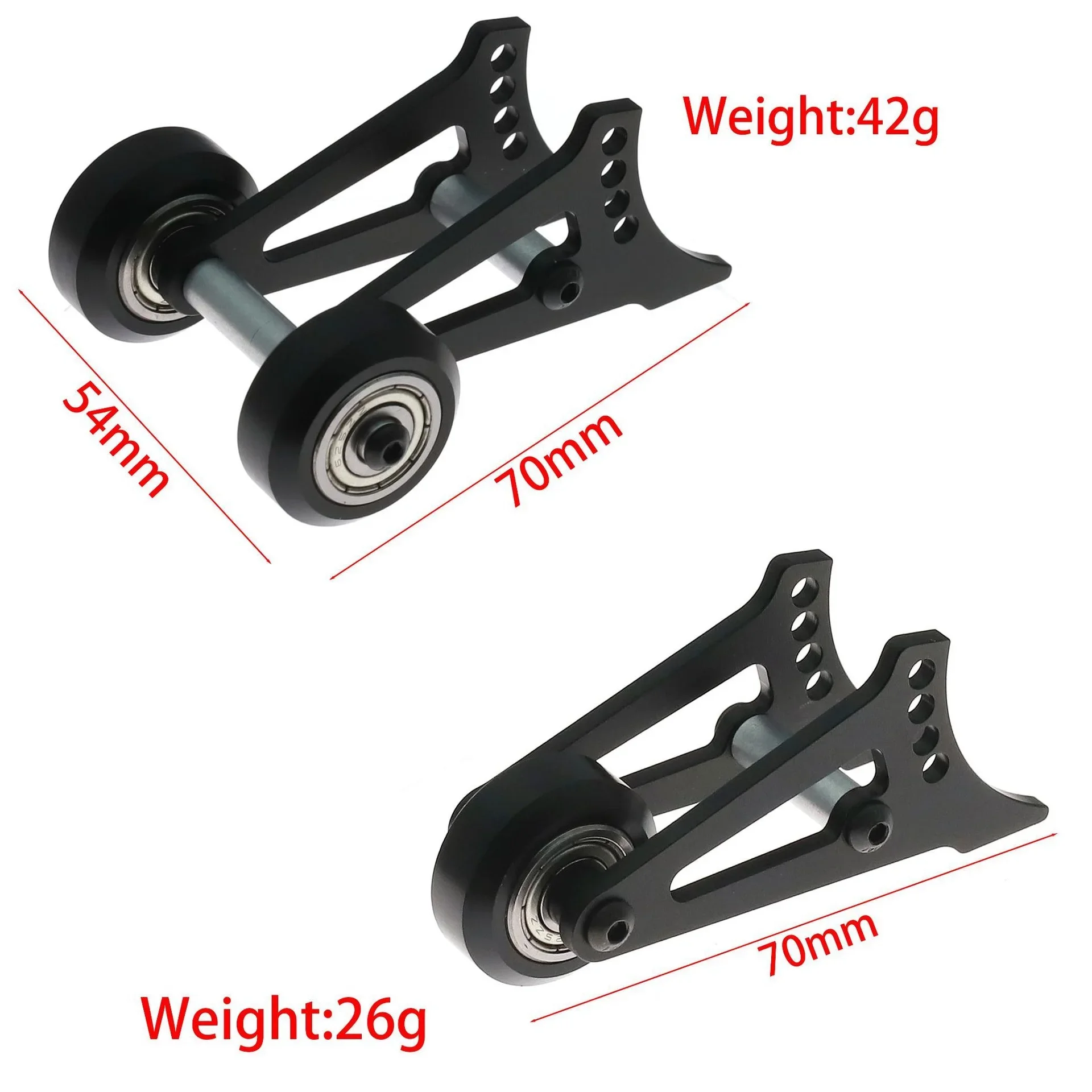 Tamiya Lunch Box CW-01 Wheelie Kit - Adjustable Rear Stabilizer Metal Bar