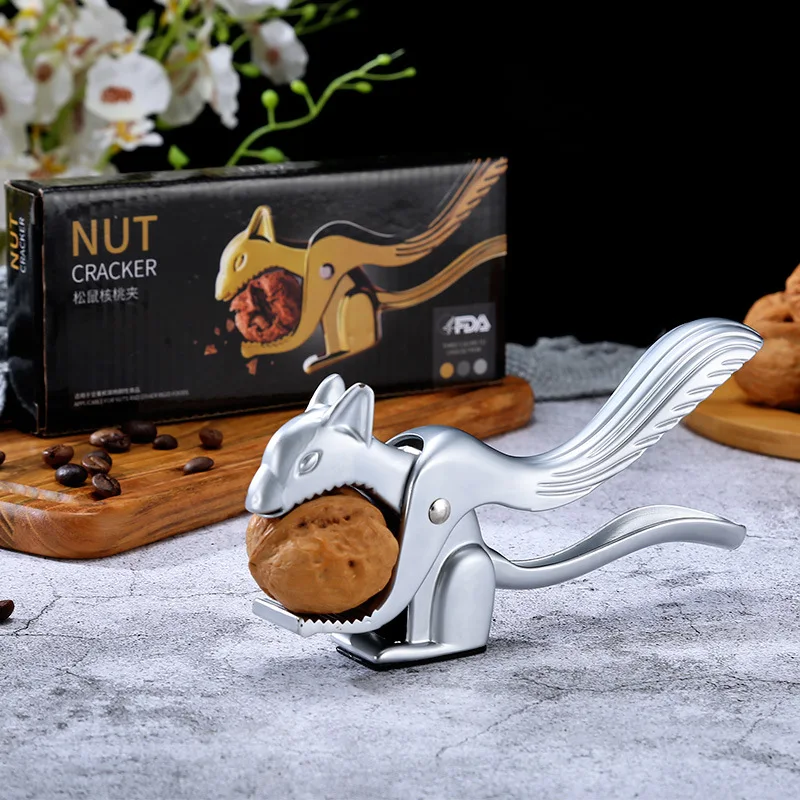 Hazelnut Walnut Pliers Squirrel Shape Almond Nut Pecan Nuts Nutcracker Nut Opener Sheller Kitchen Tool Sheller Clip Clamp Plier