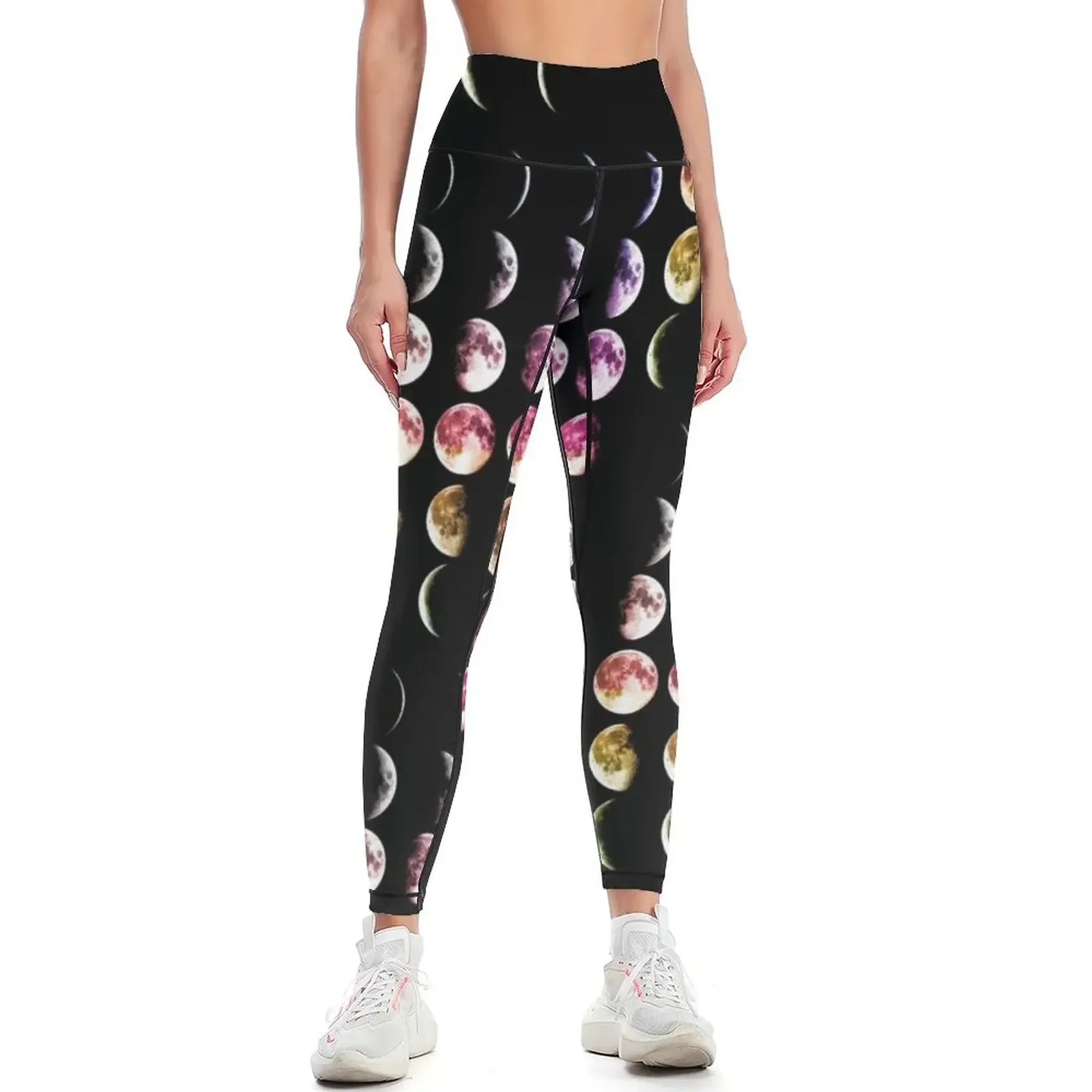 

Colourful Moon Phases Leggings Clothing fitness sports for leggins push up woman for physical Womens Leggings