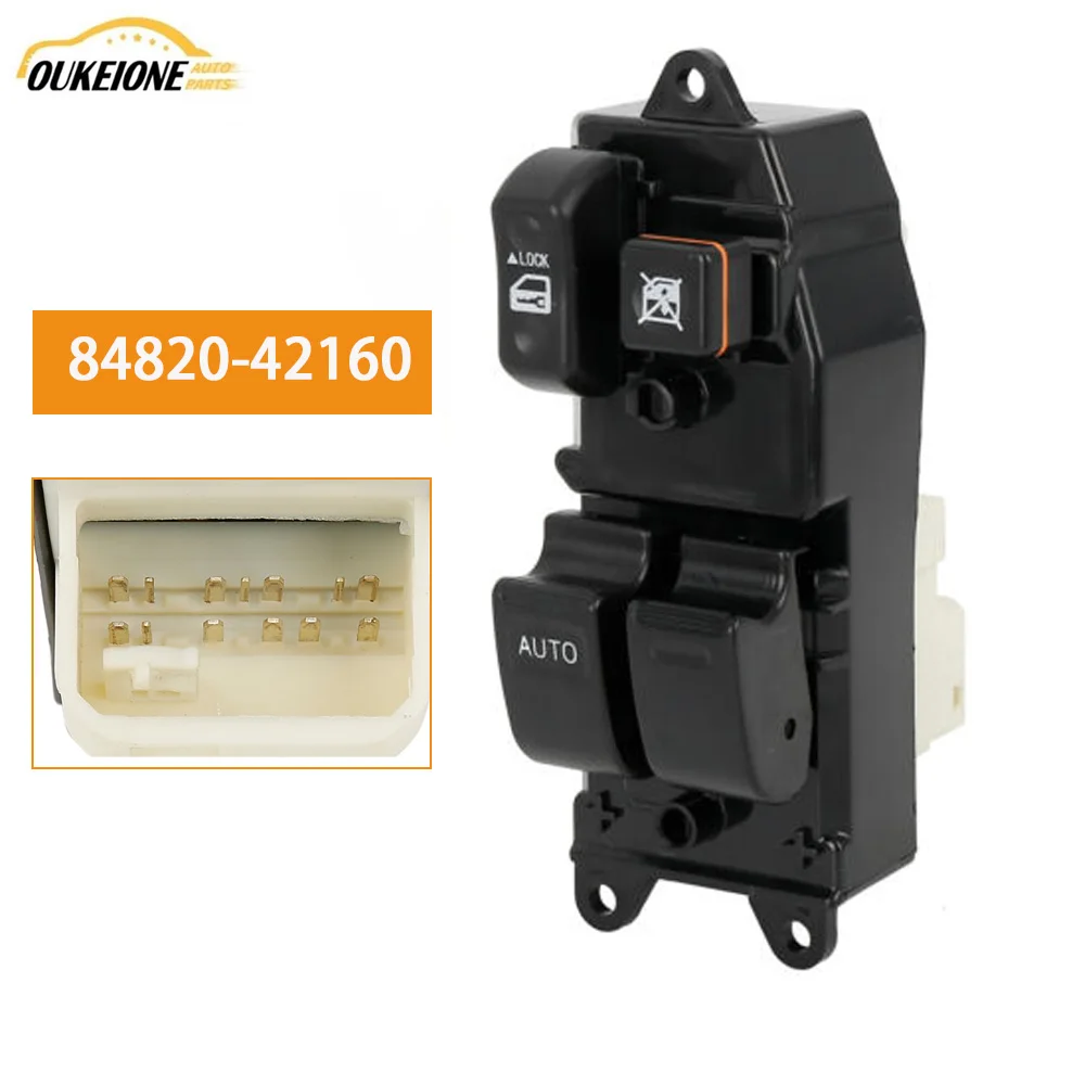 

84820-42160 LHD Power Window Control Switch Lifter Button for Toyota RAV4 RAV 4 2000 2001 2002 2003 2004 2005 84820-26171