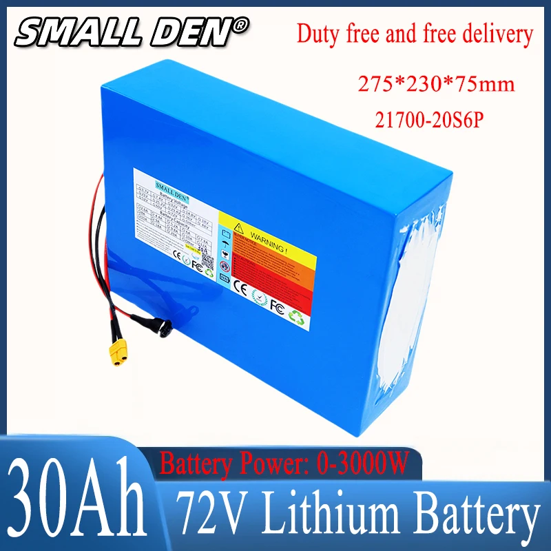 

72V 30AH 20S6P lithium-ion polymer battery pack suitable for motorcycle and automotive motor batteries+84V5A charger