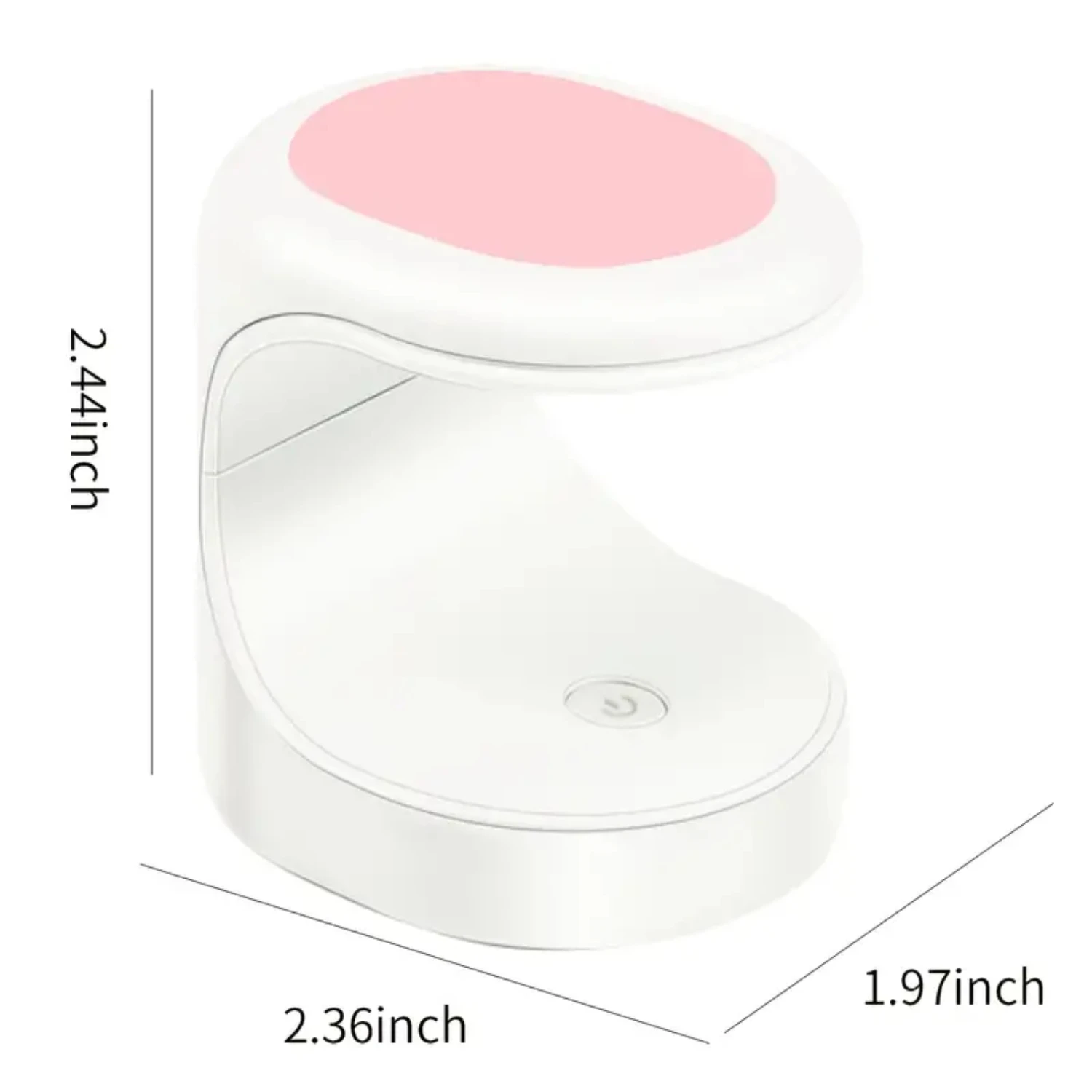 Mini lámpara LED UV portátil para secado de uñas con cable USB - Secador de esmalte de uñas en gel de secado rápido - Compacto y apto para viajes - Perfect G