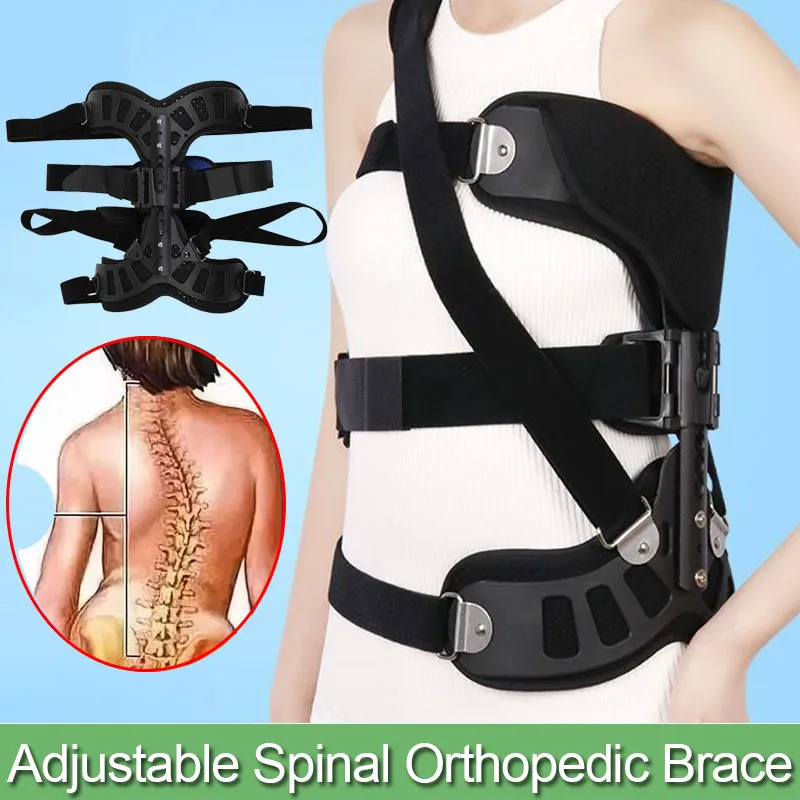 Scoliosis Brace Posture Corrector Treatment Adjustable Spinal Auxiliary Orthosis for Back Postoperative Recovery-For Left/Right