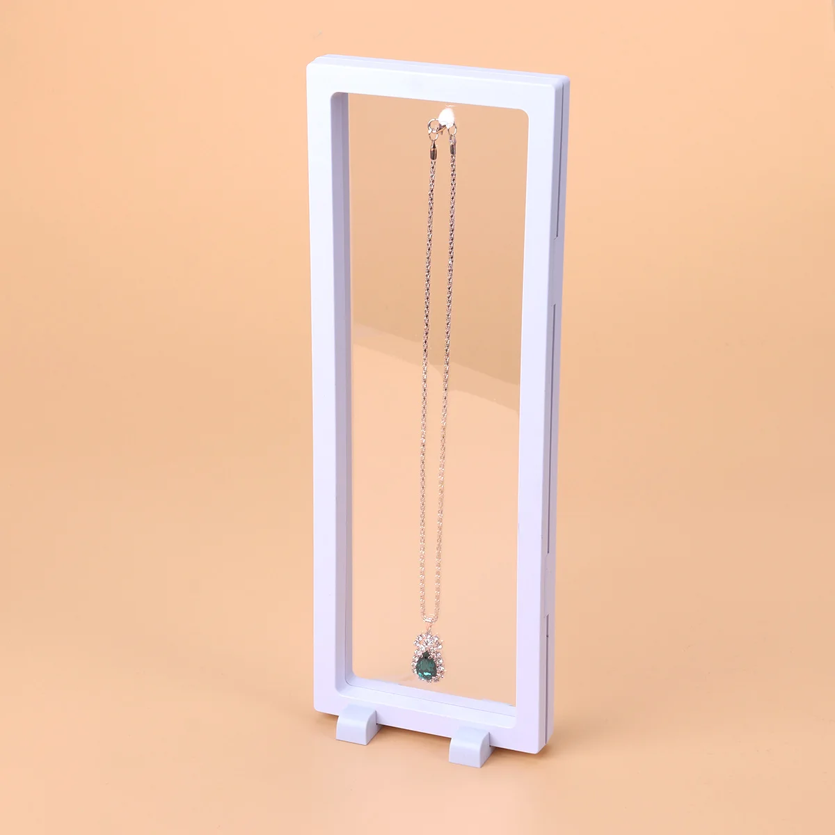 

Floating Frame Transparent Box Jewelry Coins Medals 11X30Cm Black Display Case Shadow Box 3D For Chips