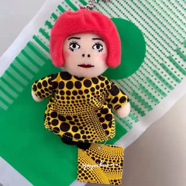 Yayoi Kusama umanoide Polka-dot No face Man portachiavi borsa appesa decorazione ciondolo peluche