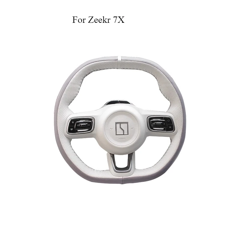 

For Zeekr 7X Premium Hand-Stitched Leather Steering Wheel Cover – Anti-Slip & Sweat-Proof Grip for Enhanced Driving Comfort