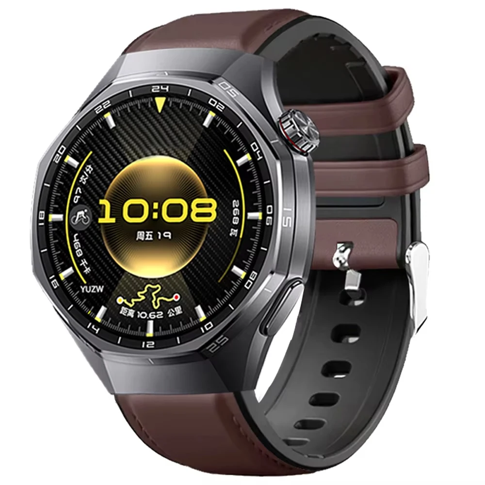 22-mm-Leder-Silikonarmband für Huawei Watch GT6 6Pro GT7 GT5 GT4 46 mm, Ersatzarmband für Samsung Galaxy Watch 3 45 mm, Gear S3. – Detail 2