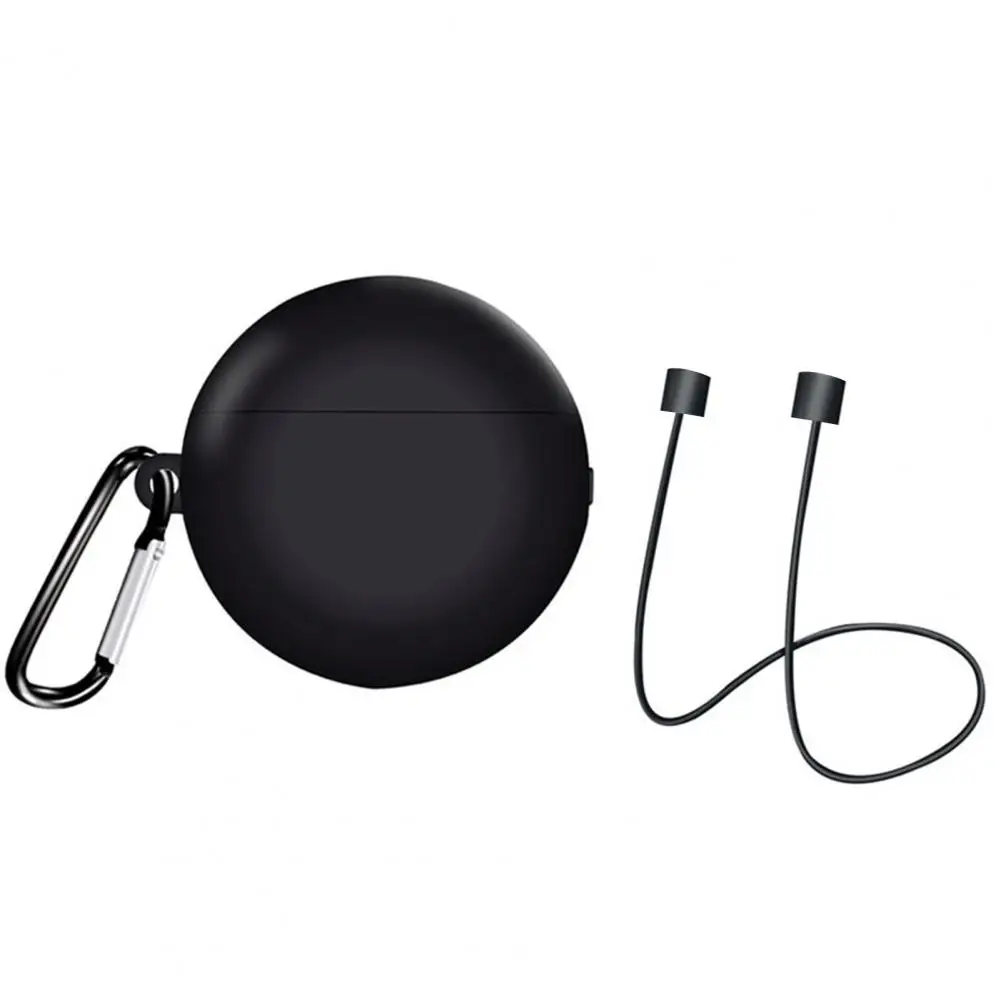 Earphone Case Bluetooth compatible Earbuds Shockproof Soft Silicone Cover Protective with Anti lost Strap for Freebuds 3