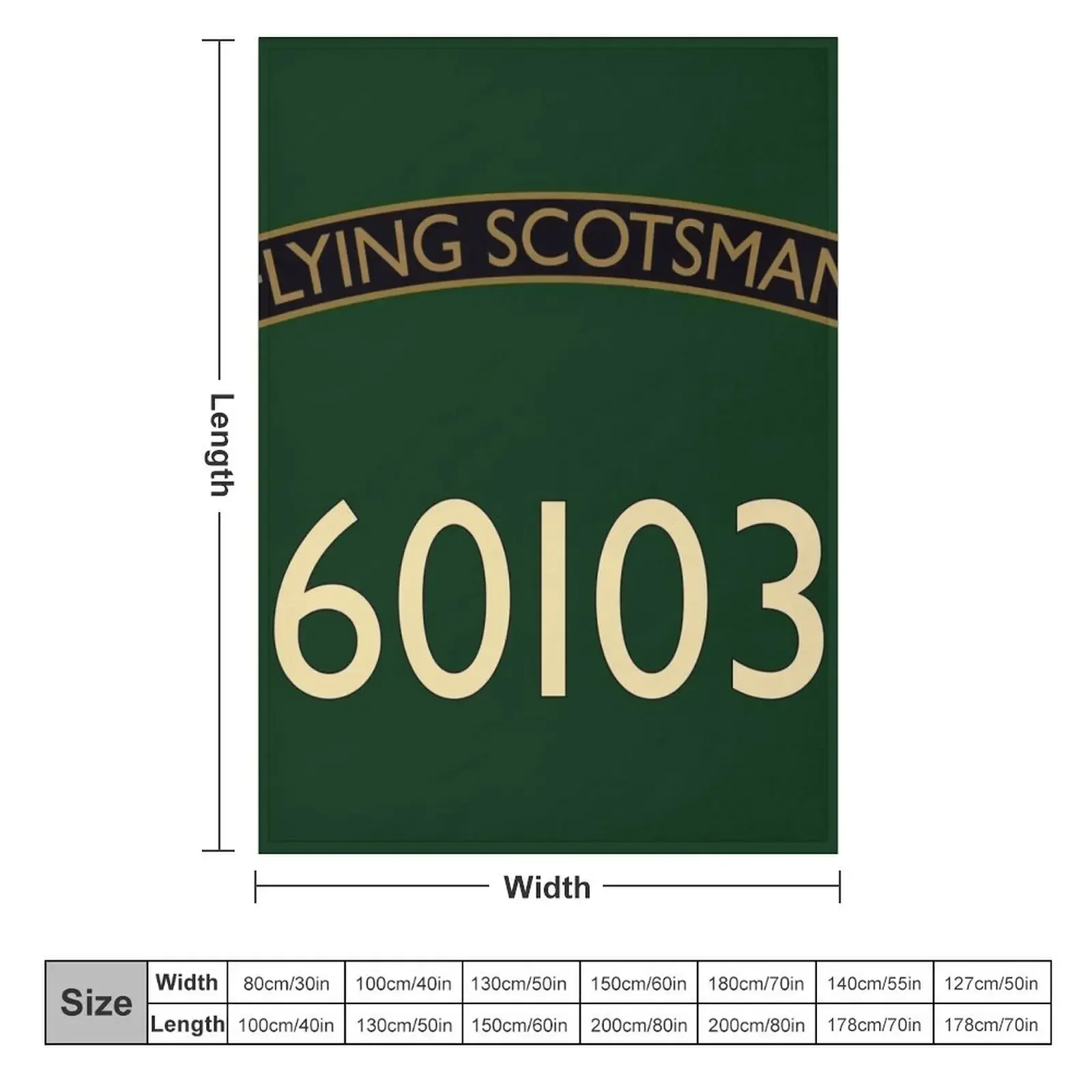 Flying Scotsman 60103 Throw Blanket Custom Beach Luxury Thicken Blankets