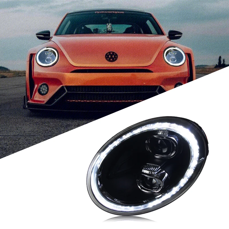 Car LED Headlight Light Assemblies For Volkswagen Beetle 2013-2021 Auto Fog DRL Brake Turn Signal Lamp Plug and Play