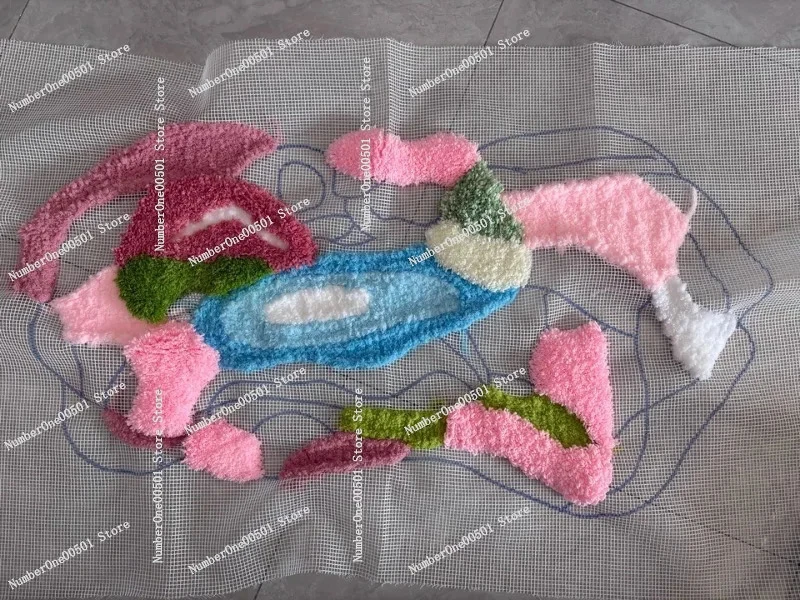 

Набор для самостоятельного изготовления коврика: материалы для ковра ручной работы для спальни и гостиной, 130x75 см, креативный подарок