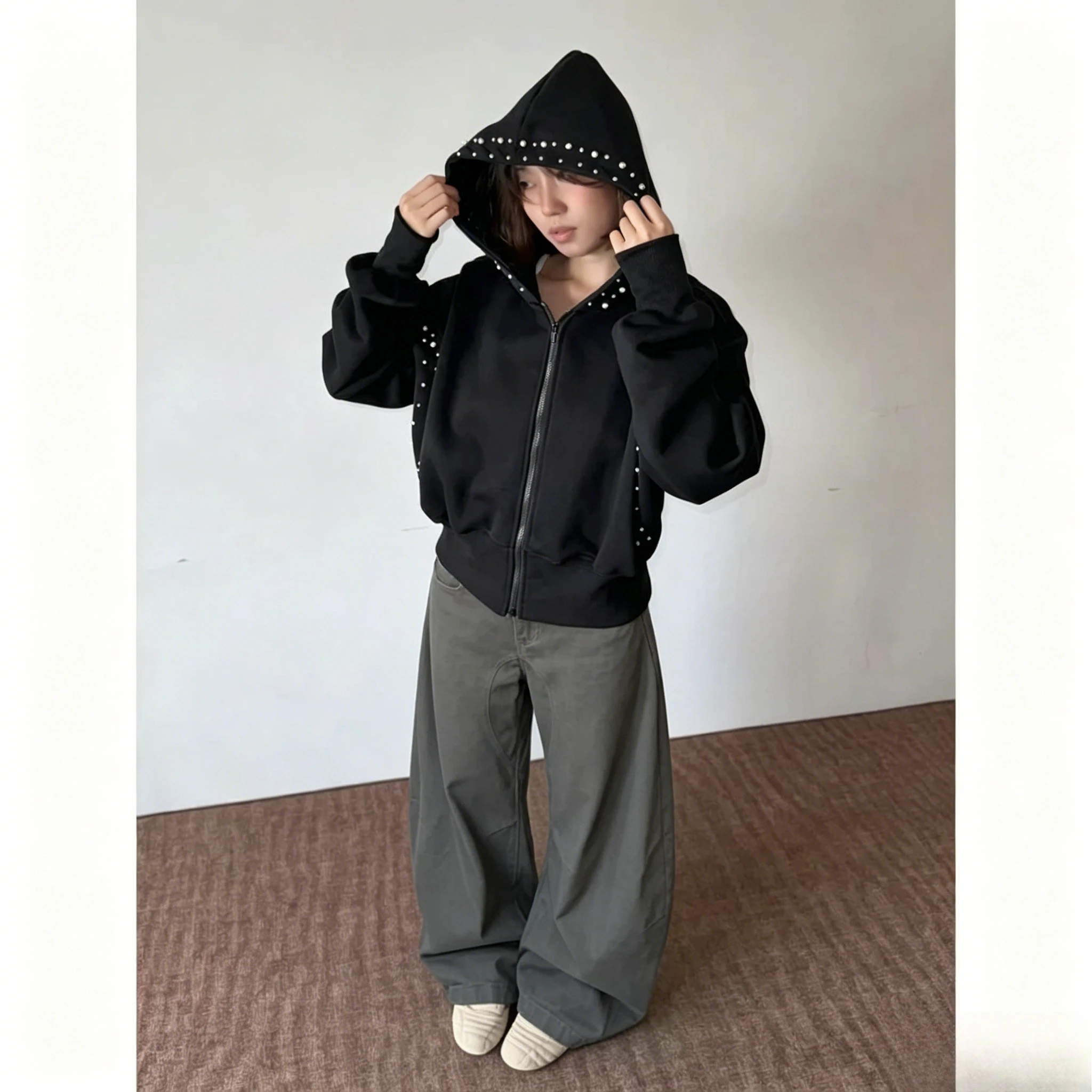 Autumn Winter Y2K Wide Baggy Jeans Harajuku New Pants Korean Jeans Punk Retro New Subculture New Clothing Women's Denim Jeans