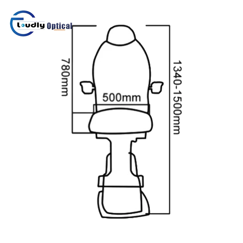 Big Size Leather Revolving Reclining Ophthalmic Lifting Chair Ophthalmic Electric Chair Unit And Optometry Chair EC-8