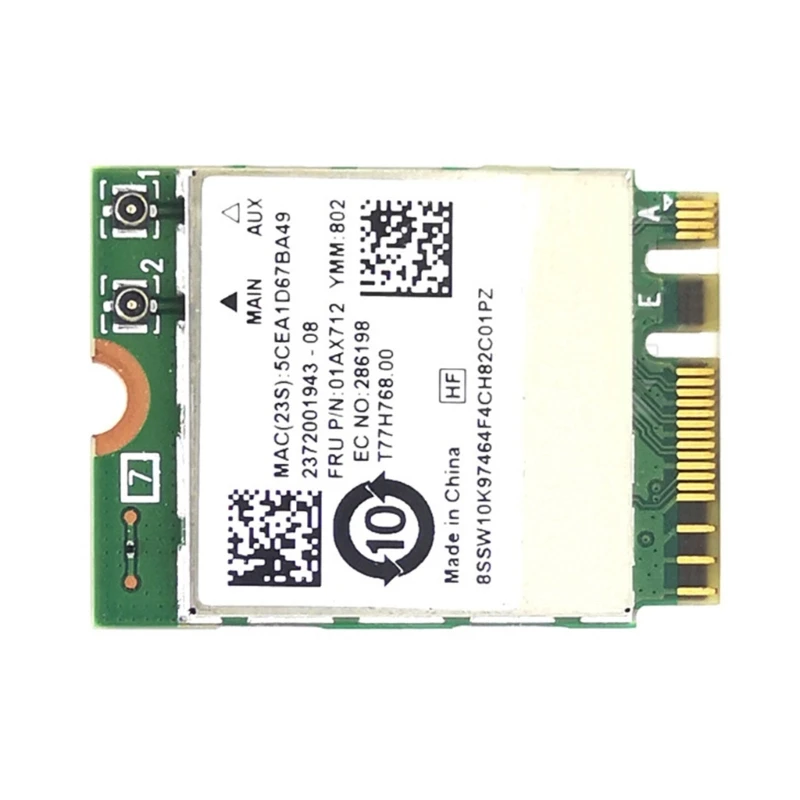 896F 802.11AC Wireless Card802.11AC RTL8822BE BT4.0 2.4/5G 1200Mb M2-NGFF