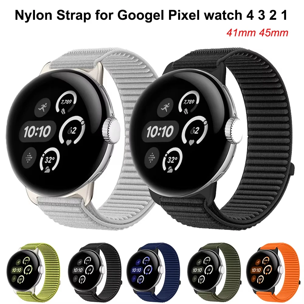 Sport Strap for Google Pixel Watch 4 3 2 1 41mm 45mm breathable Nylon Bracelet correa Google Pixel Watch 4 3 45mm 41mm wristbelt